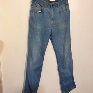 Levi’s 1999 34x 33 cotton blend denim jeans w decorative pockets